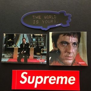 Supreme Scarface Sticker Set
